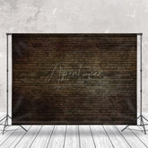 Aperturee - Brown Brick Wall Portrait Photo Studio Backdrop